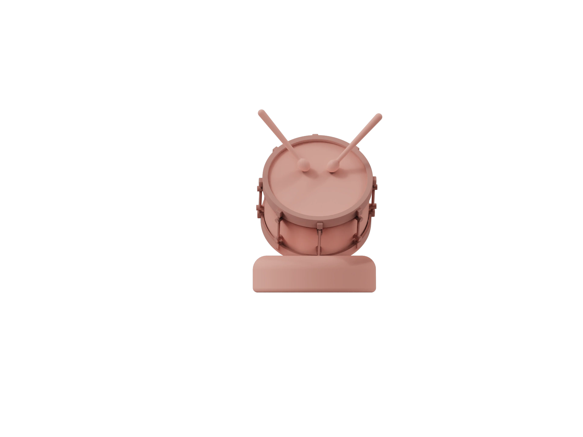 Pink physical drum token from Melody Mate